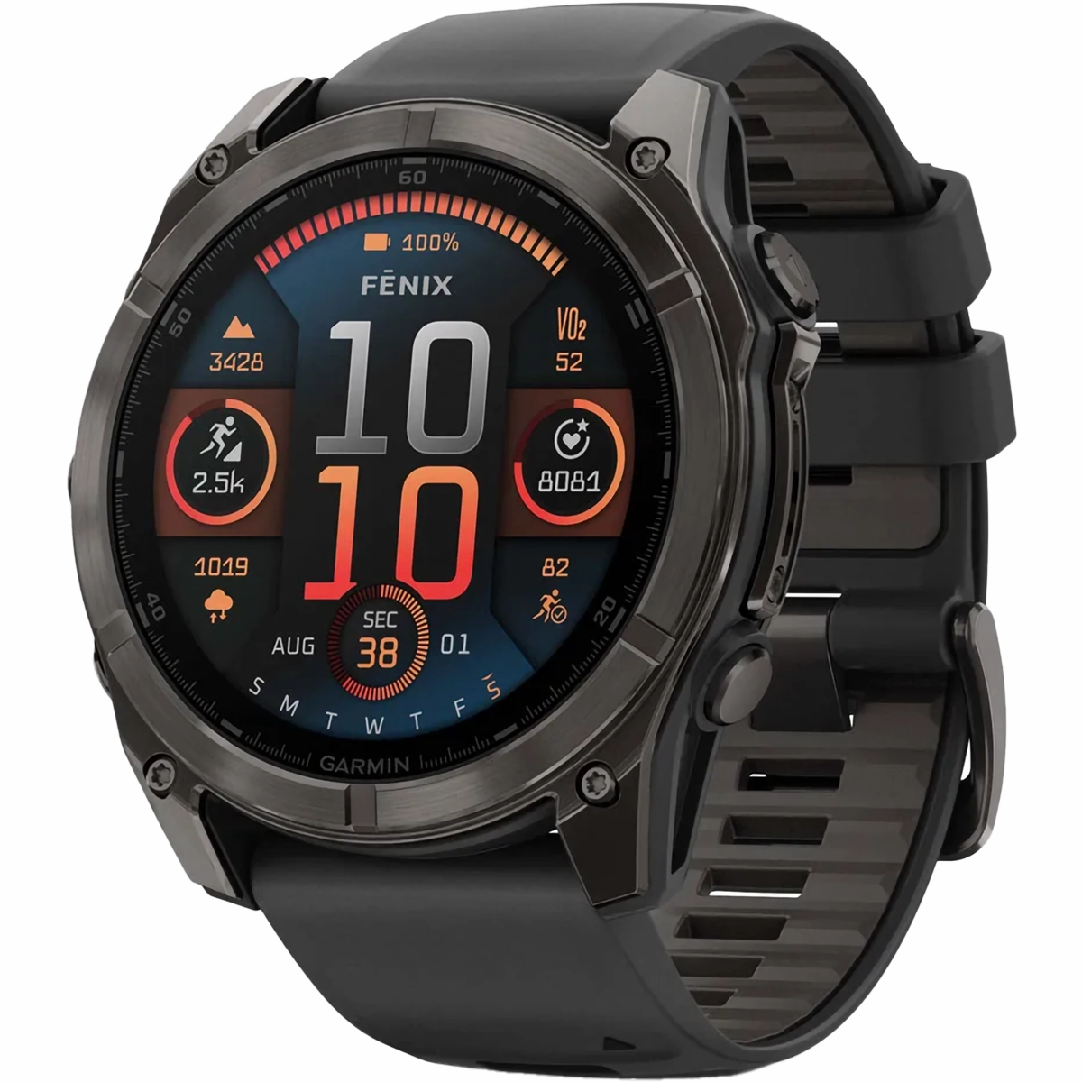 Fenix 8 Sapphire 51mm Amoled - Carbon Gray