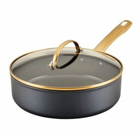 Forged Induction 3qt Ceramic Nonstick Covered Saute Pan