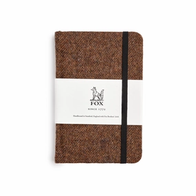 Fox Brown Herringbone Pocket Notebook