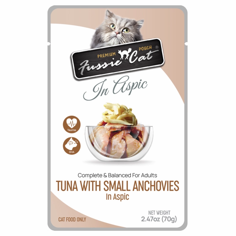 Fussie Cat Tuna with Small Anchovies in Aspic Cat Food