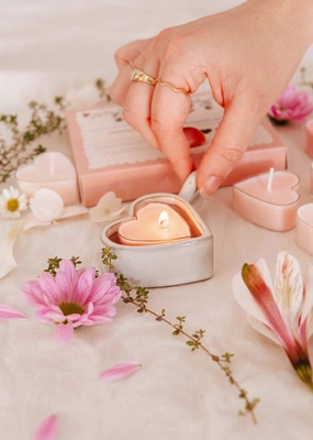 Heart & Glow Tealight Holder