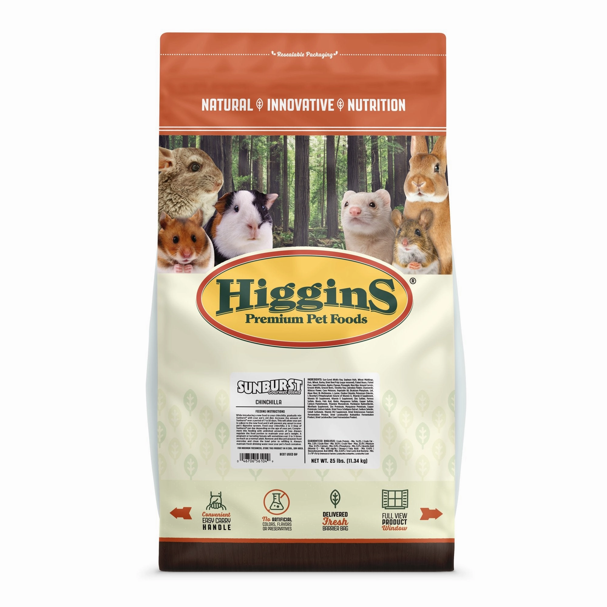 Higgins Sunburst Gourmet Blend Chinchilla Food