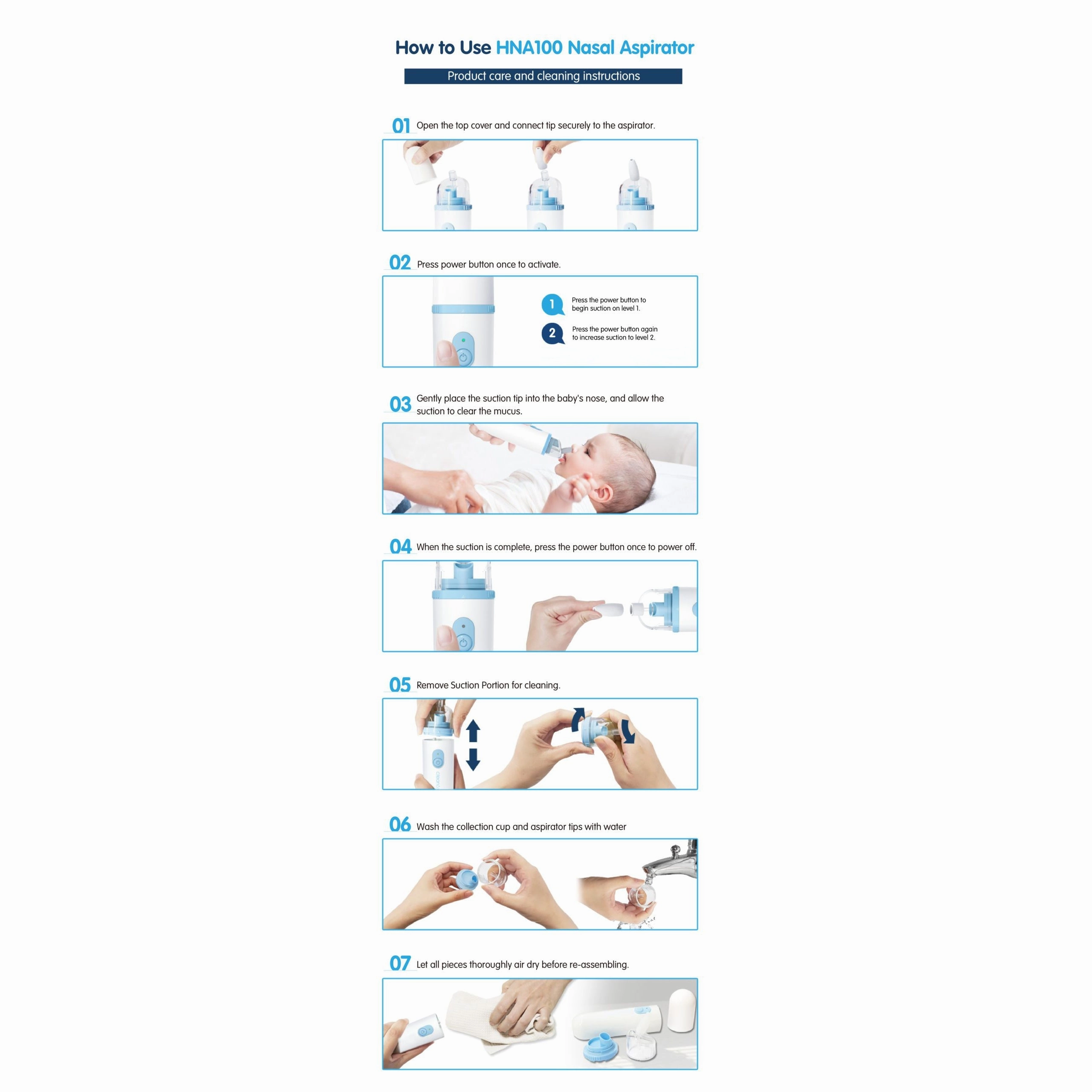 HNA300 Rechargeable Nasal Aspirator