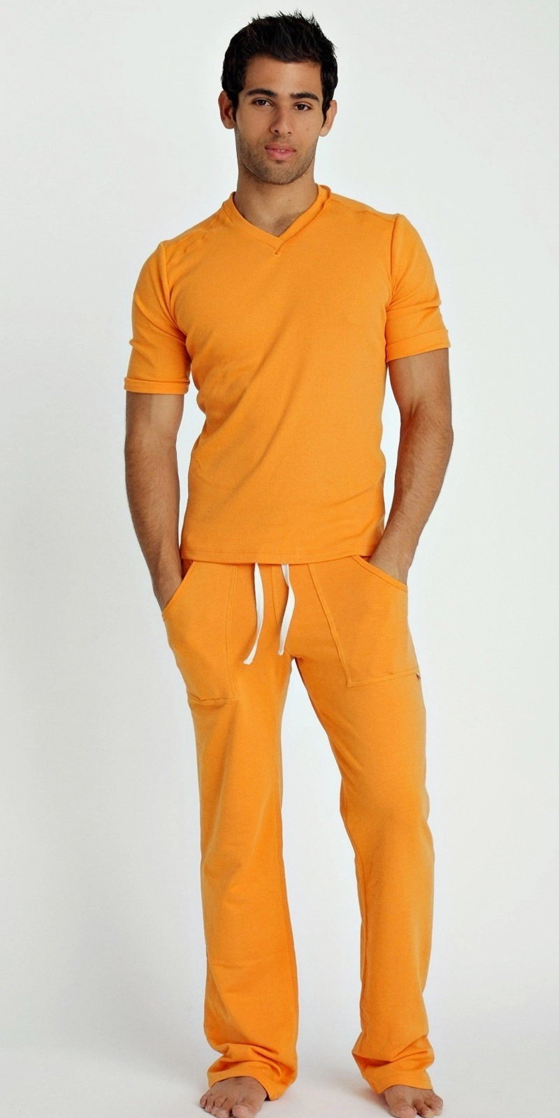 Hybrid V-Neck (Sun Orange)