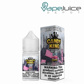 Iced Pink Squares Candy King On Salt 30ml