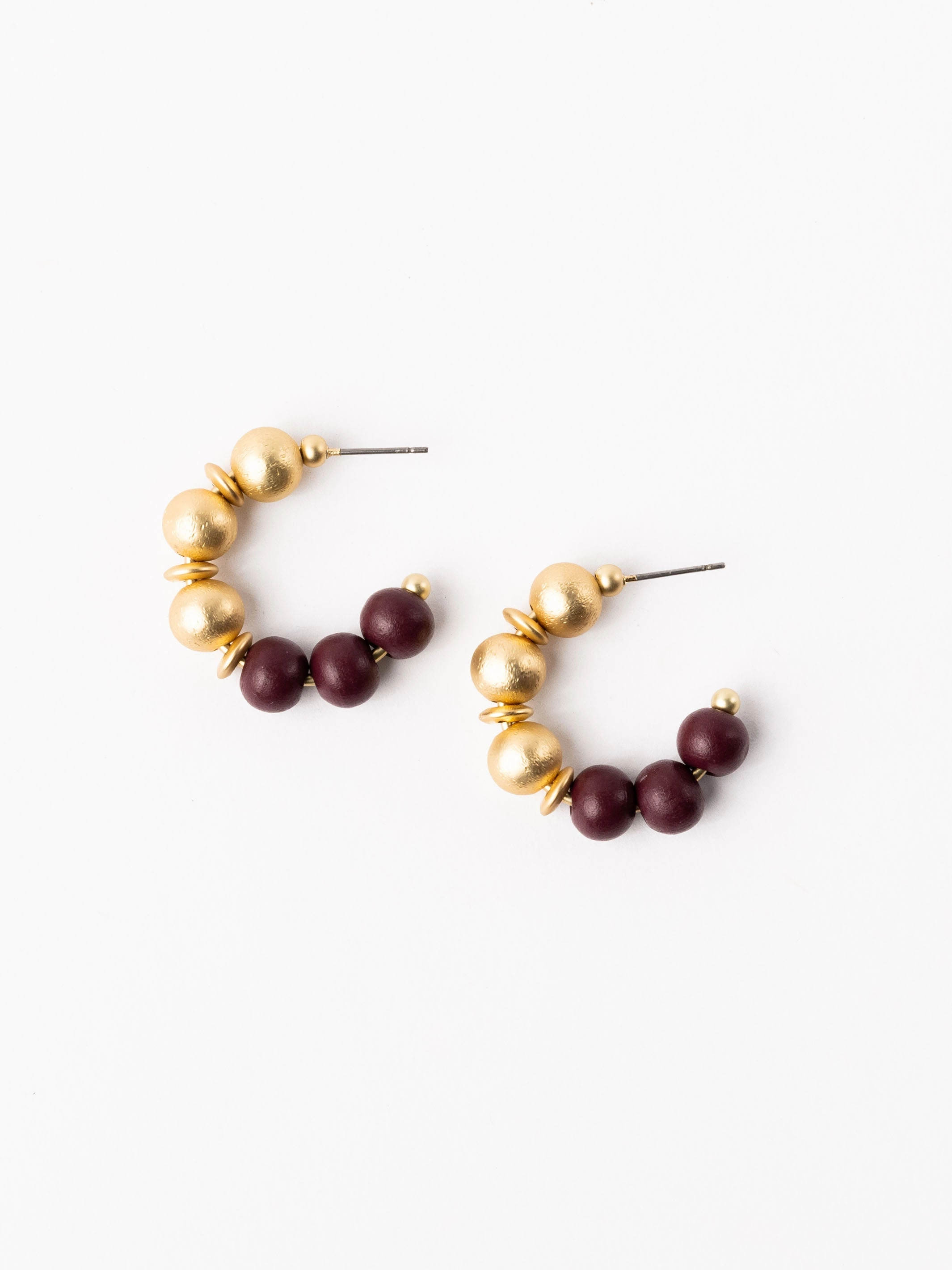 Janette Earrings | Garnet   Gold