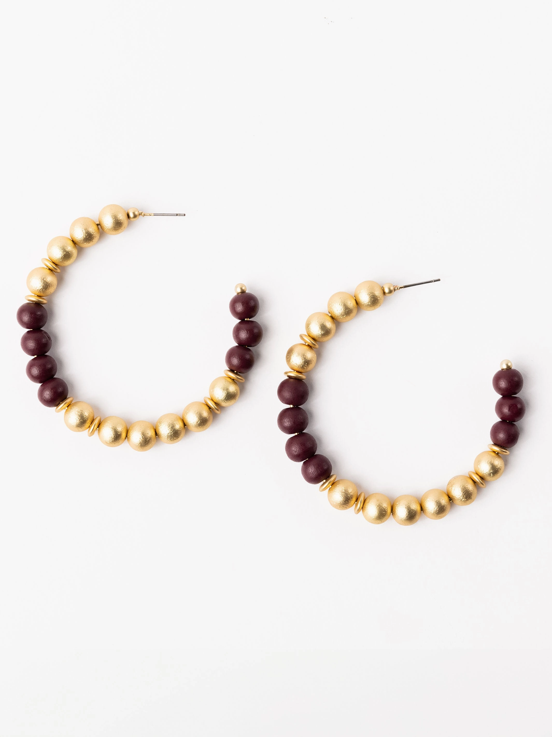 Janette Earrings | Garnet   Gold
