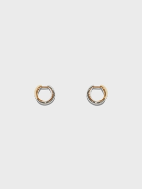 Junior Small 18kt Gold and Palladium-Plated Earrings