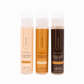 Just Like Me Lubricant - Dessert Trio - Double Chocolate, Crème Brûlée, & Salted Caramel - IN STOCK - 1 LEFT! - Pure Romance