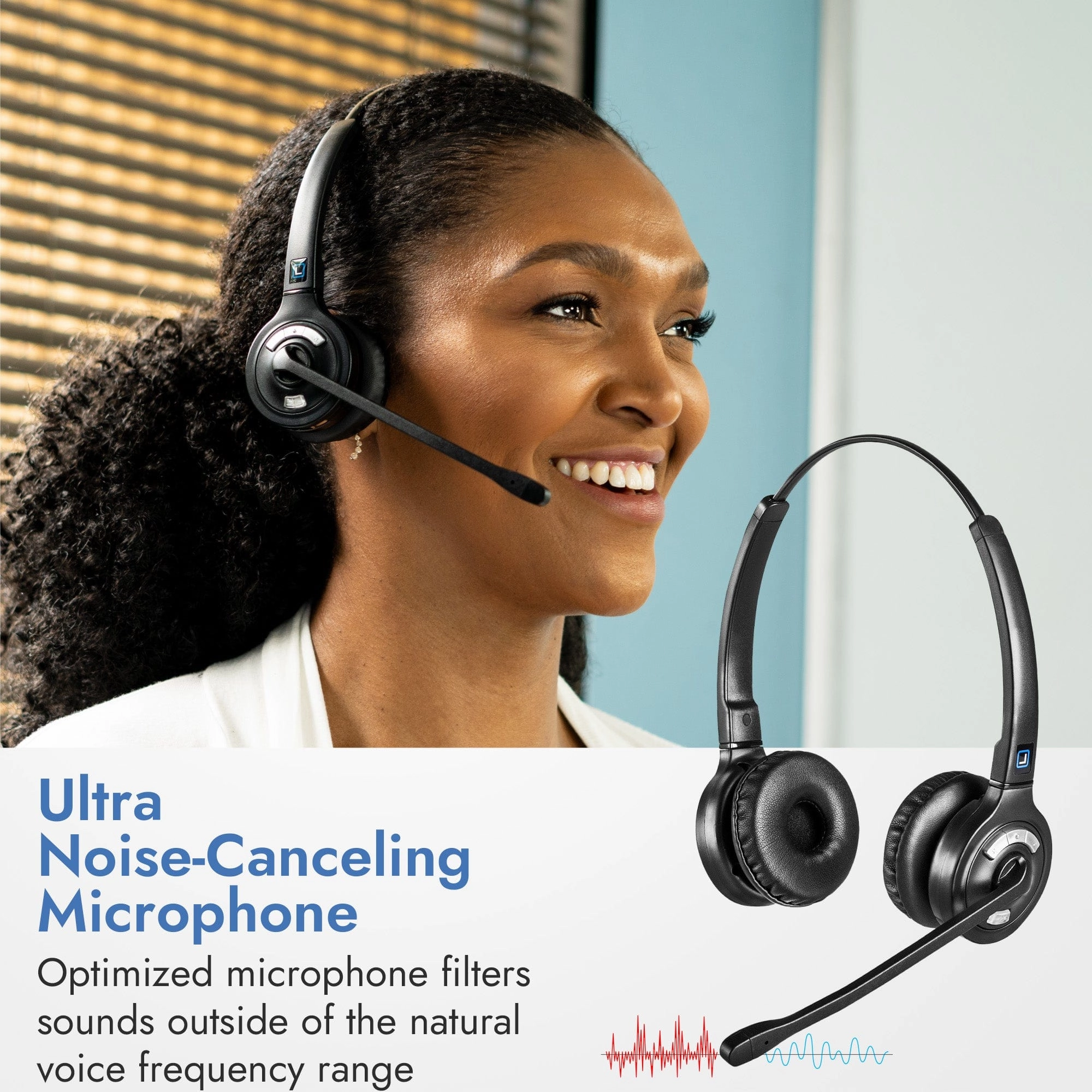 Leitner LH275 Dual-Ear Wireless Headset