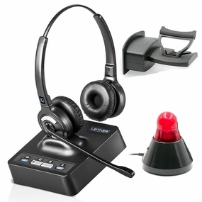 Leitner LH275 Dual-Ear Wireless Headset – Executive Bundle