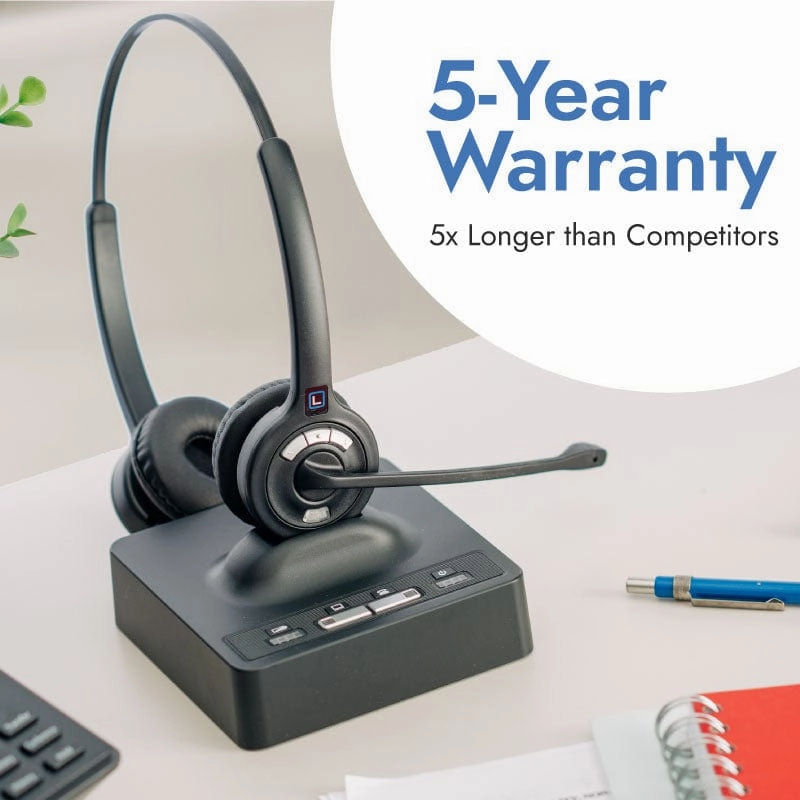 Leitner LH275 Dual-Ear Wireless Headset – Professional Bundle