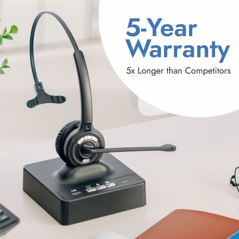 Leitner LH370 – Tri-Compatible Wireless Office Headset – Executive Bundle