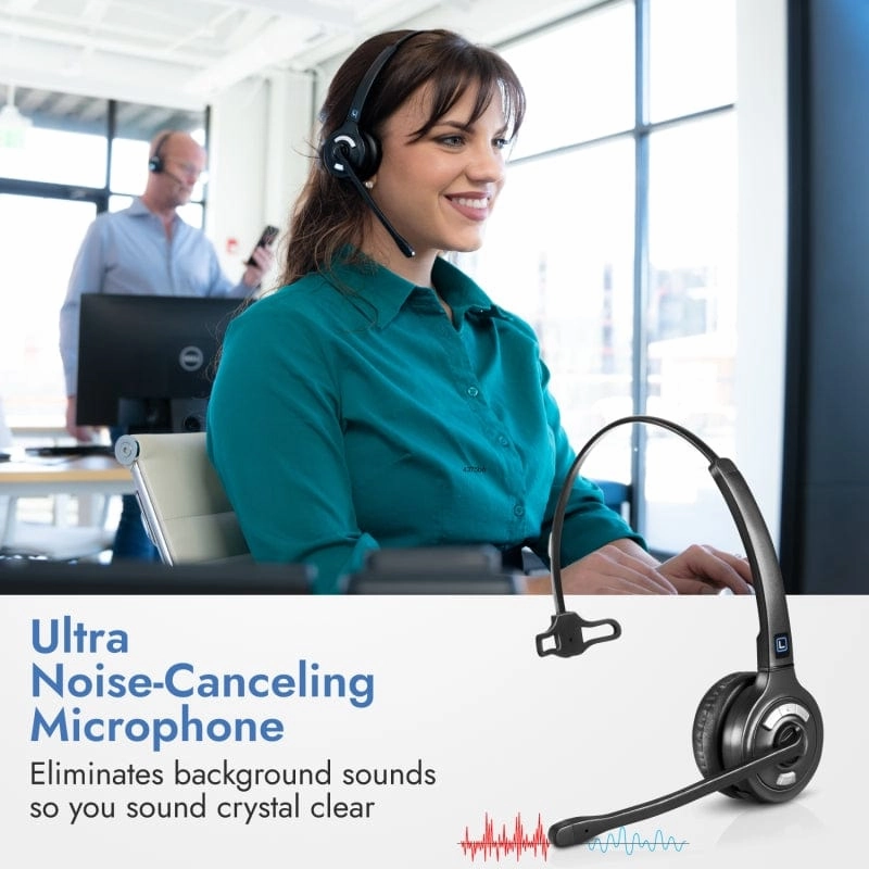 Leitner LH370 – Tri-Compatible Wireless Office Headset – Executive Bundle