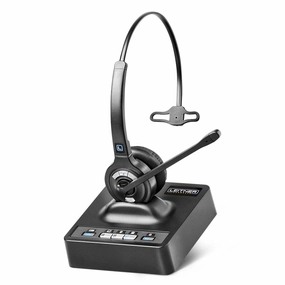 Leitner LH370 Wireless Headset – Works With Your Office Phone, Computer, and Cell Phone