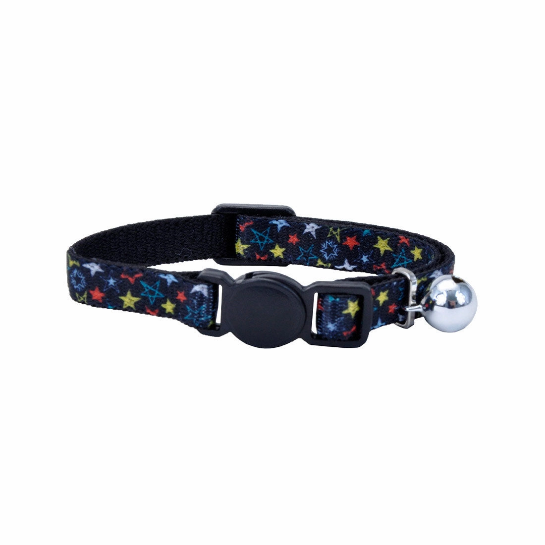Li'l Pals® Elastic Kitten Collar, Black Stars