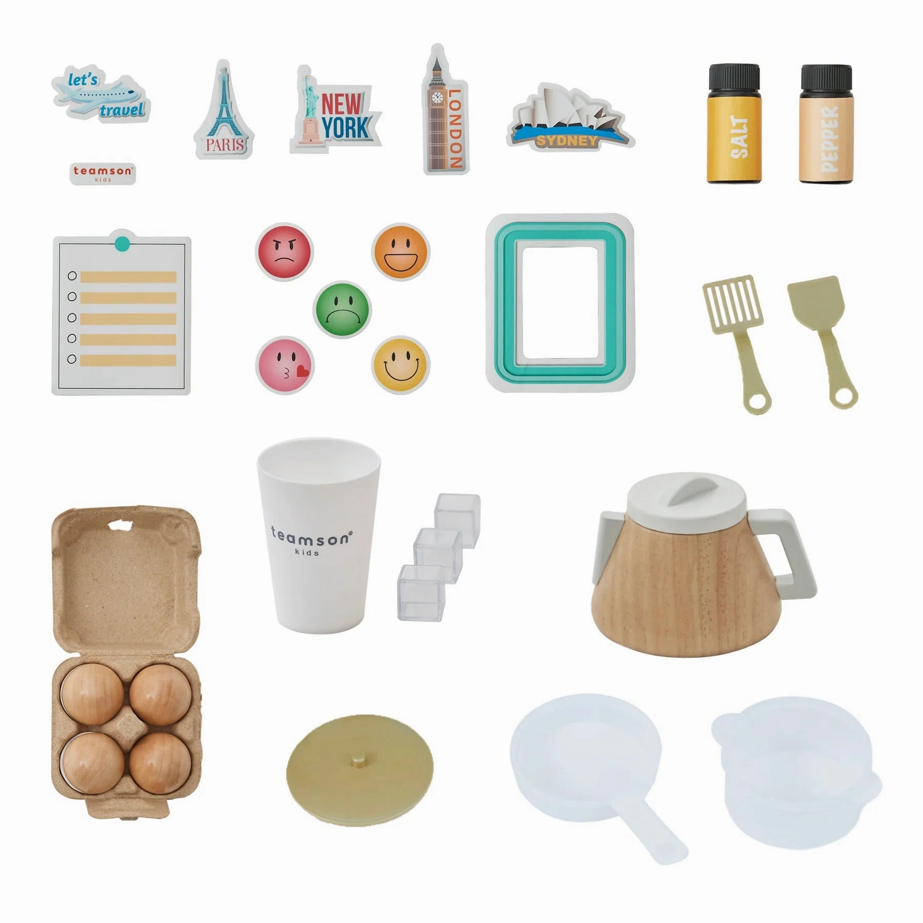 LITTLE CHEF ATLANTA LARGE MODULAR PLAY KITCHEN - WHITE/GOLD