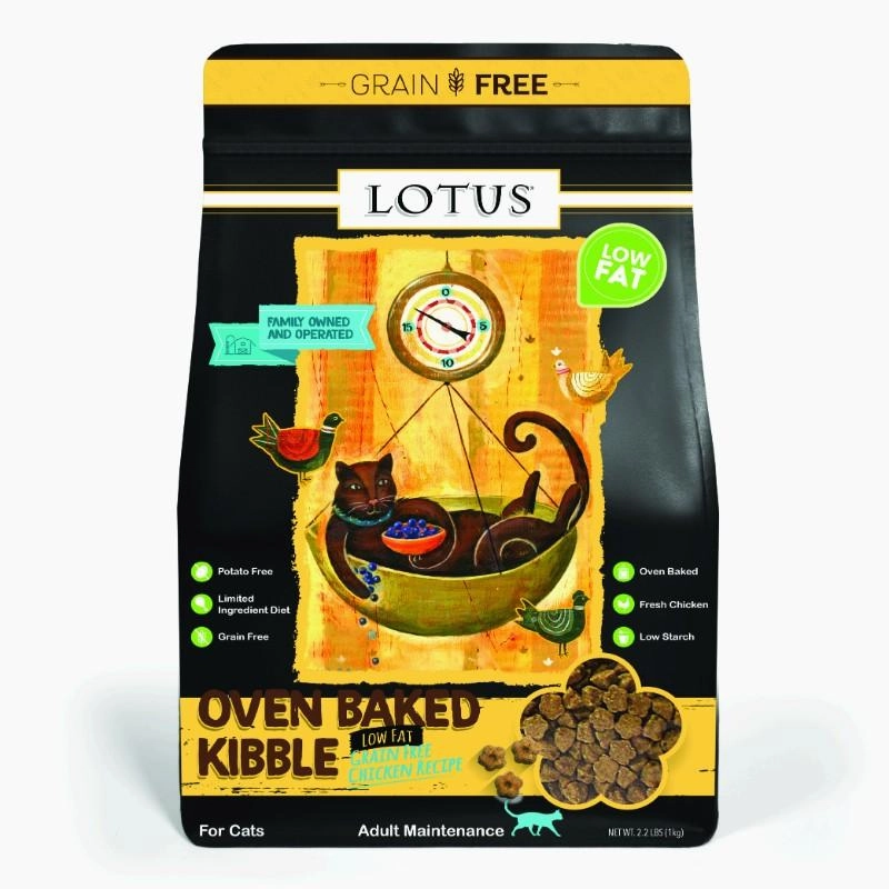 Lotus Oven Baked Grain Free Low-Fat Chicken Recipe Dry Cat Food