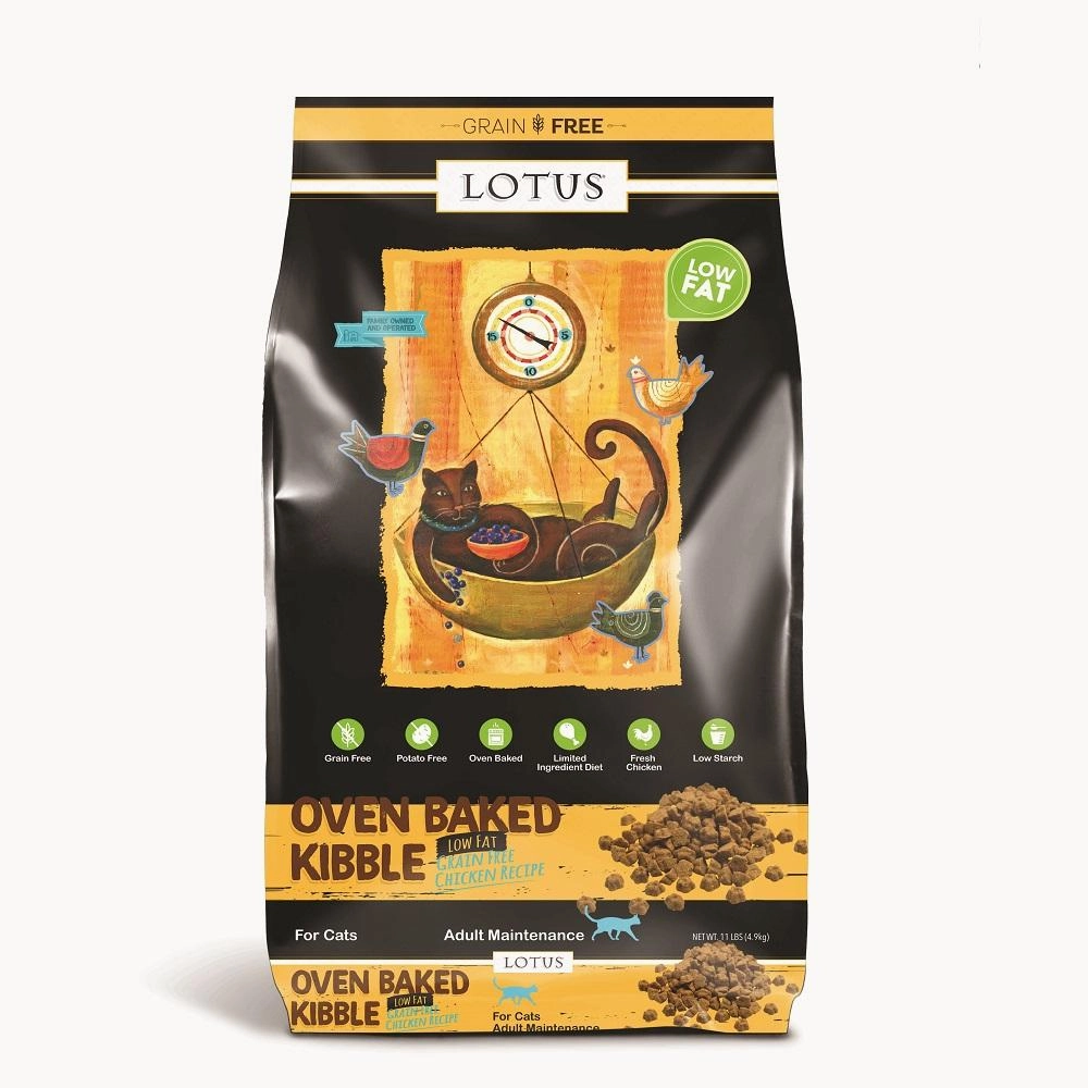 Lotus Oven Baked Grain Free Low-Fat Chicken Recipe Dry Cat Food