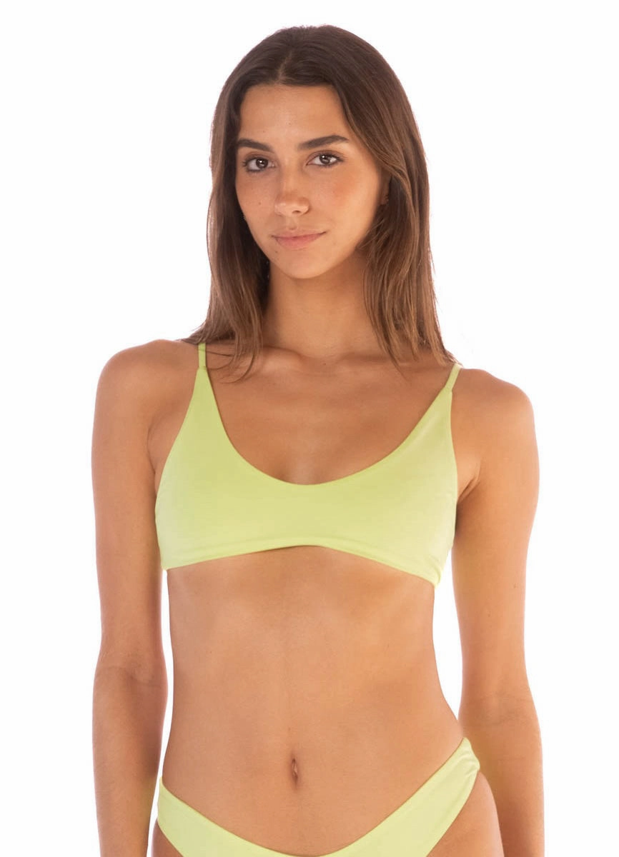 Maaji Lemonade Green Blush Classic Bralette Bikini Top