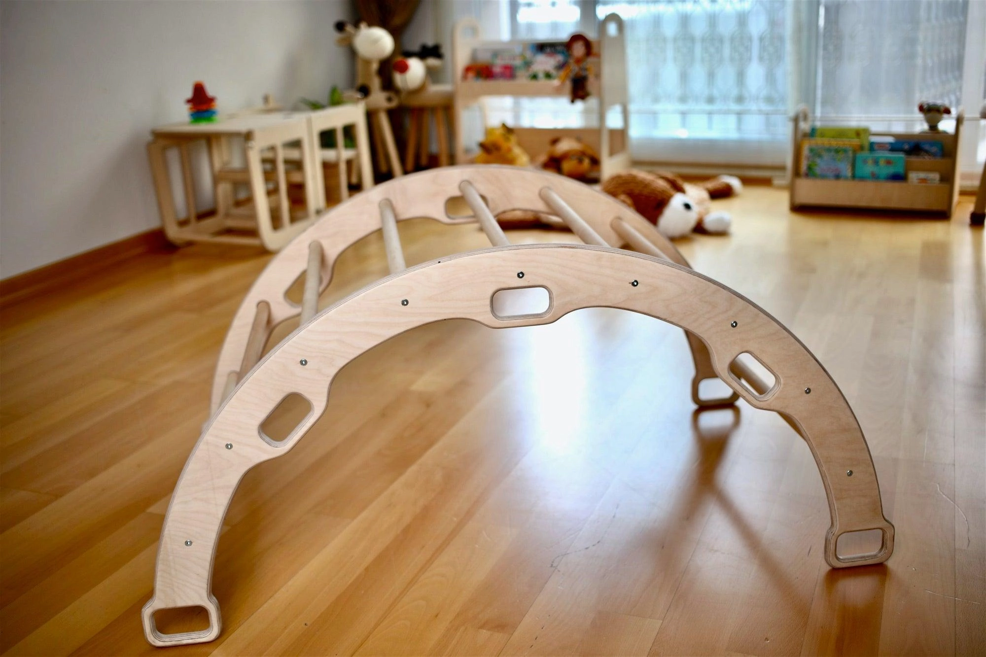 Montessori Arch Rocker With Ramp and Pillow