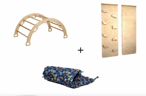 Montessori Arch Rocker With Ramp and Pillow