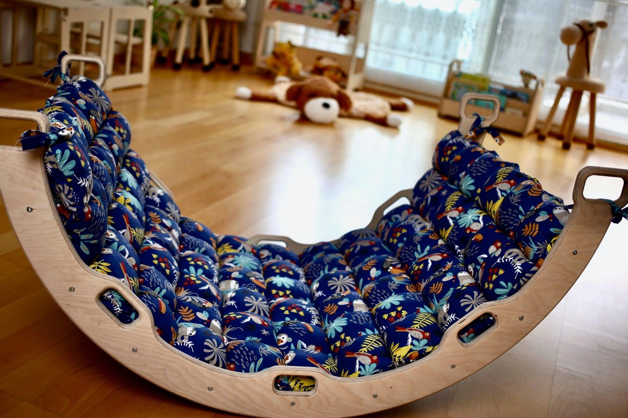 Montessori Arch Rocker With Ramp and Pillow