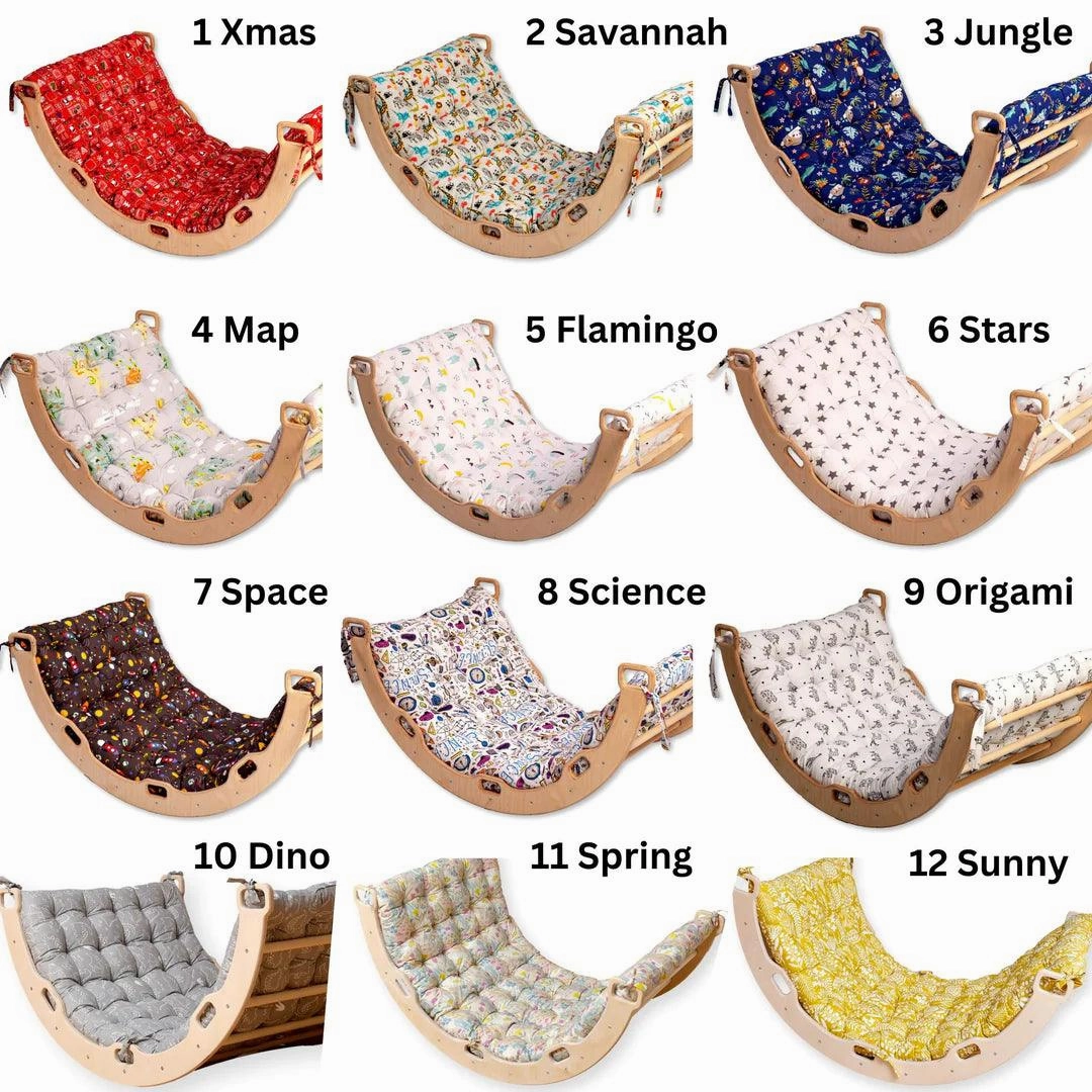 Montessori Arch Rocker With Ramp and Pillow