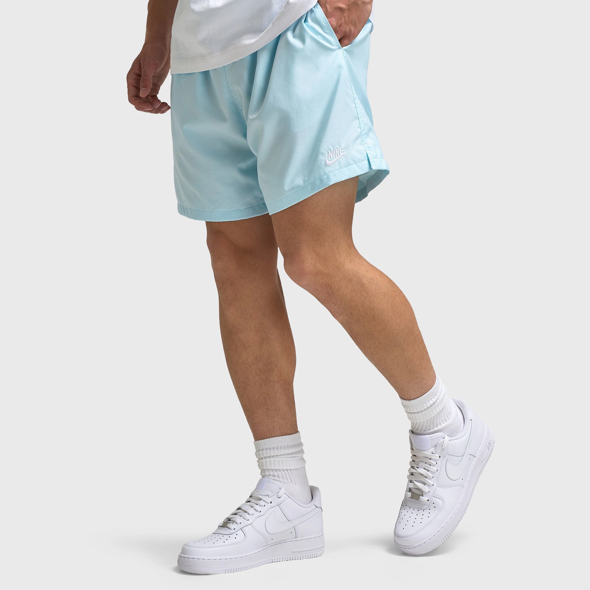 Nike Club Flow Shorts Glacier Blue / White
