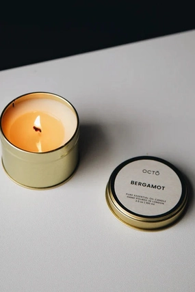 Octo London Bergamot Travel Tin Candle