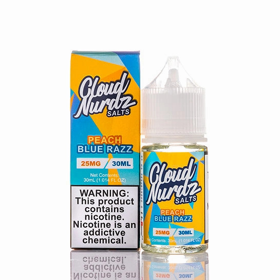 Peach Blue Raspberry Salt - Cloud Nurdz E-Juice