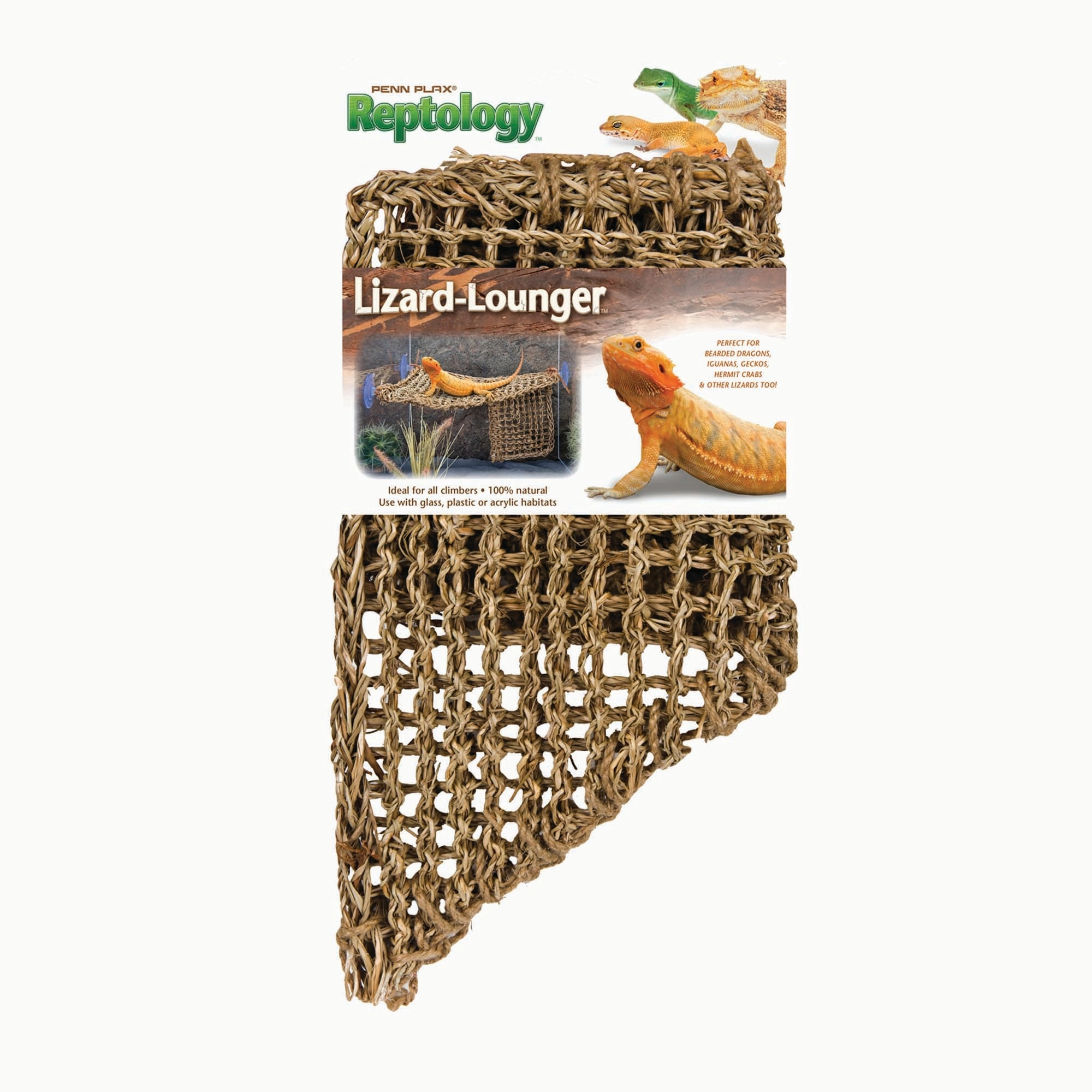 Penn-Plax Reptology Lizard Lounger Corner Triangle with Ladder - Large