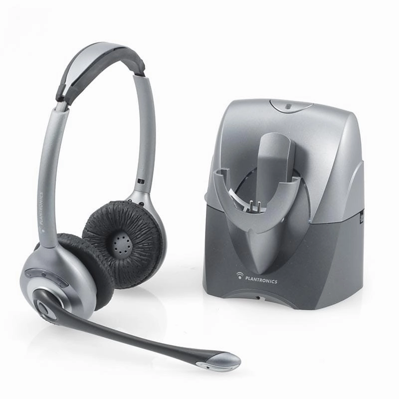 Plantronics CS361N Noise-canceling SupraPlus Binaural Wireless Headset Basic Bundle