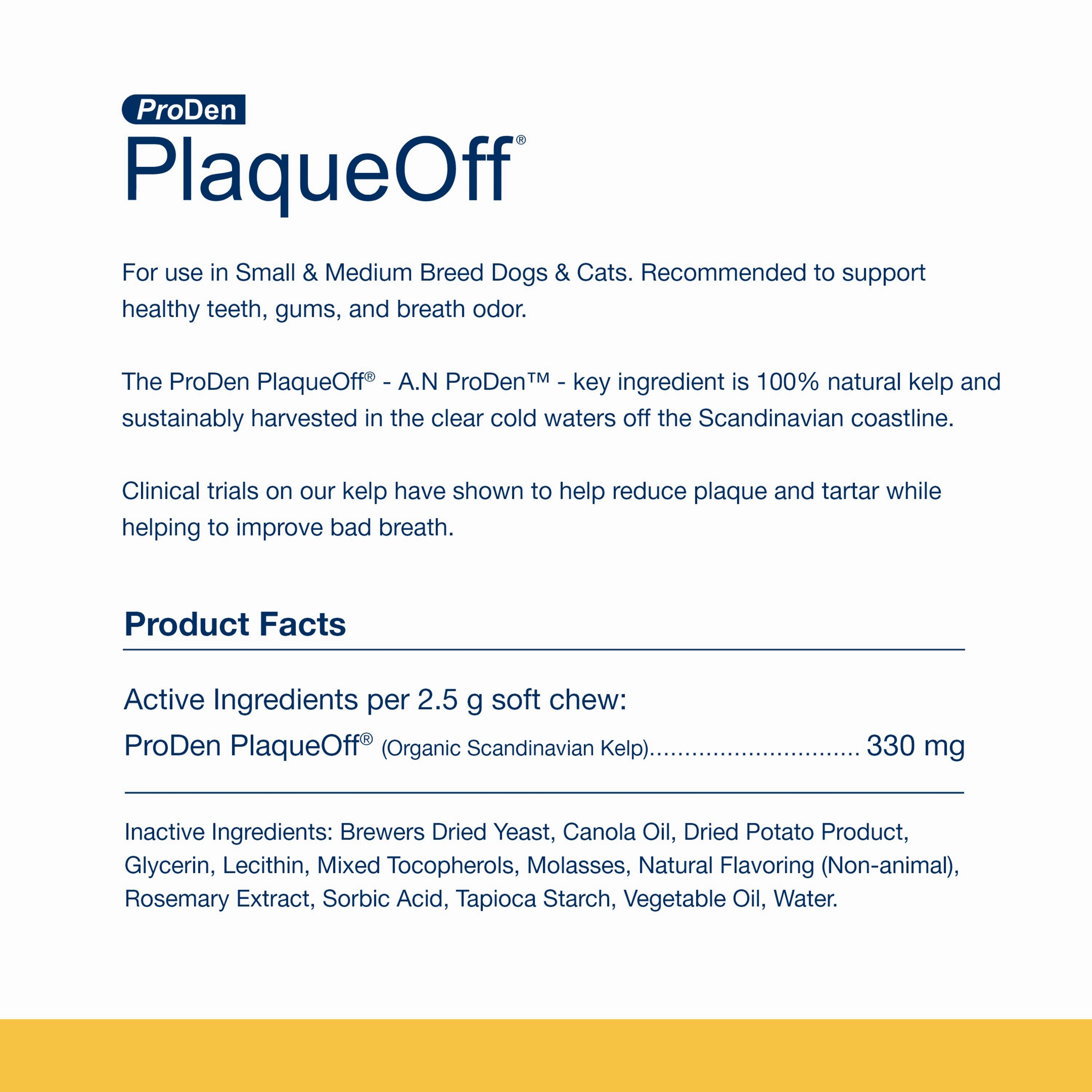 ProDen PlaqueOff® Soft Chews For Small and Medium Breed Dogs