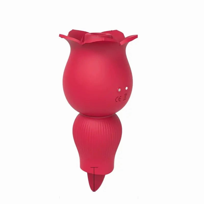 Quusvik 2-in-1 Rose Sucking Vibrator with Tongue Simulation for Women
