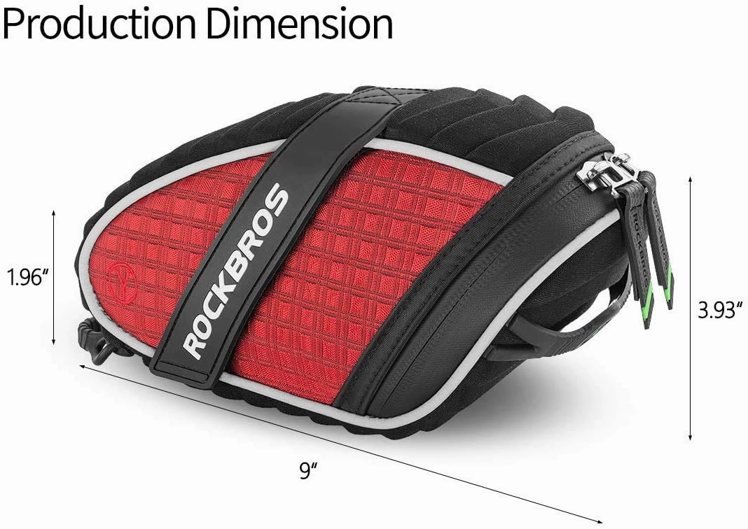 ROCKBROS  Bicycle Saddle Bag Under Seat 3D Shell Cycling Seat Pack