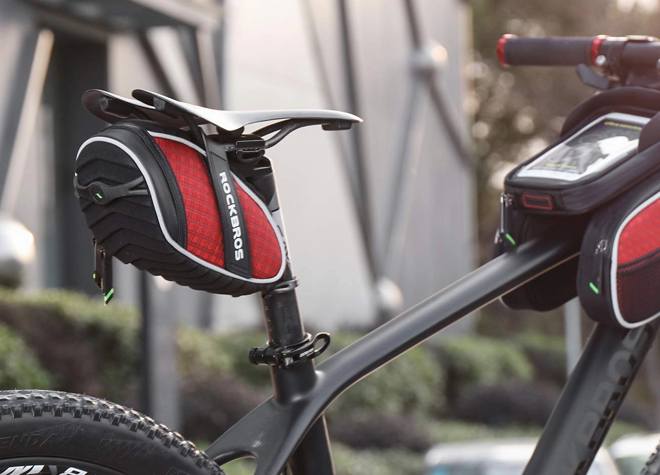 ROCKBROS  Bicycle Saddle Bag Under Seat 3D Shell Cycling Seat Pack