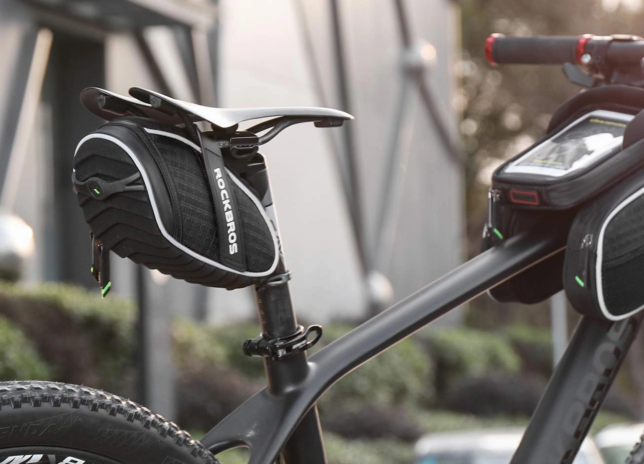 ROCKBROS  Bicycle Saddle Bag Under Seat 3D Shell Cycling Seat Pack