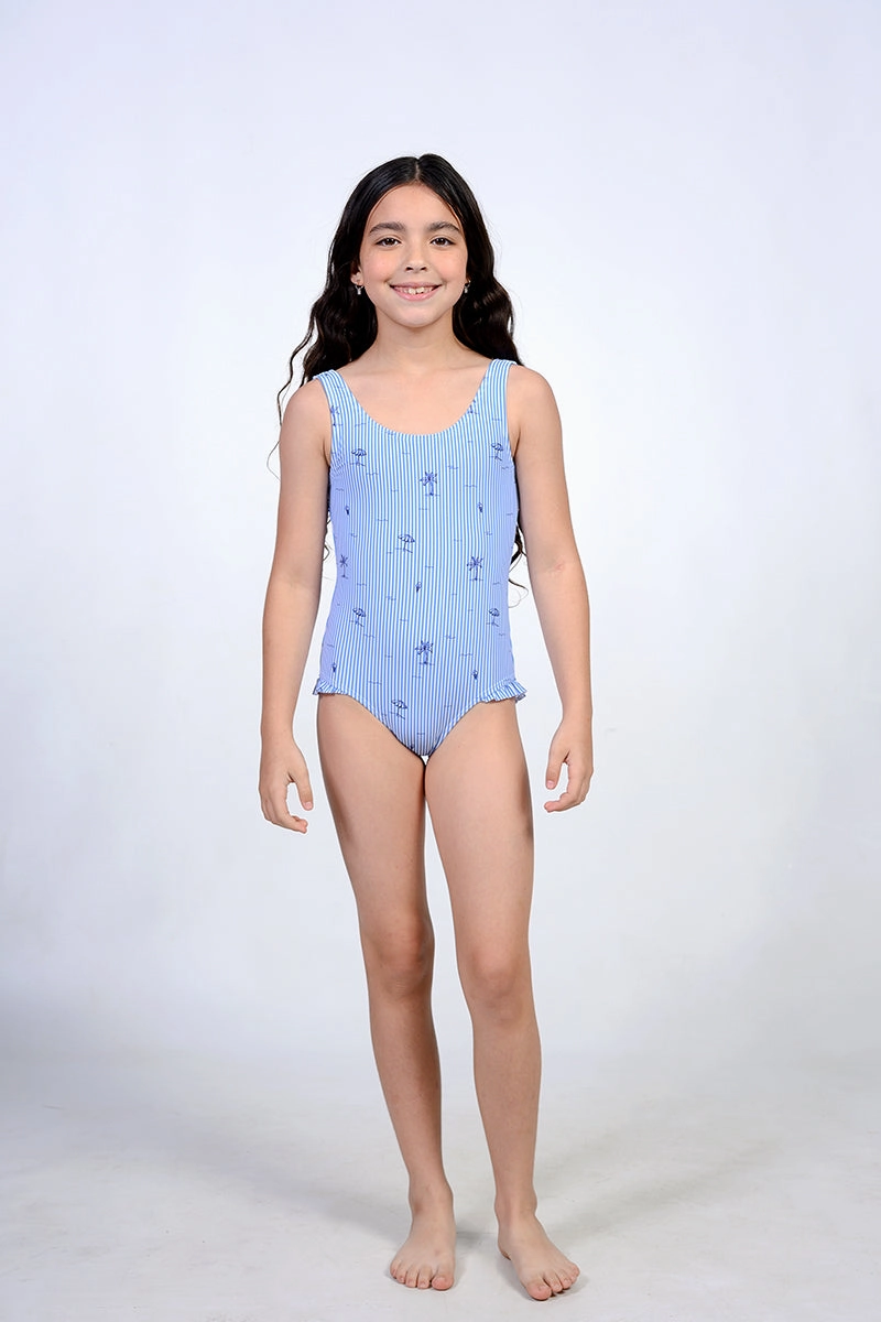 Side Ruffle One Piece