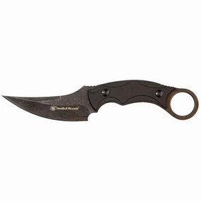 Smith and Wesson Fixed Knife - Karambit High Carbon Steel Clip Point Blade | SW995