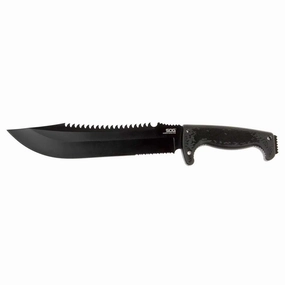 SOG Knife - Jungle Primitive Partially Serrated Steel Blade with Sheath | F03TN-CP
