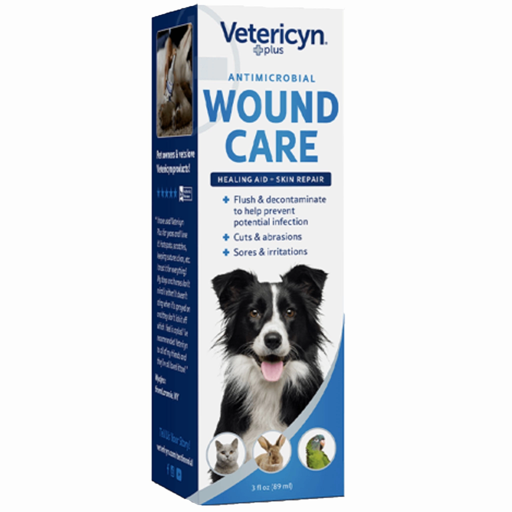 Vetericyn All Animal Wound & Skin Ca Hypochlorous Acid Dog Remedies