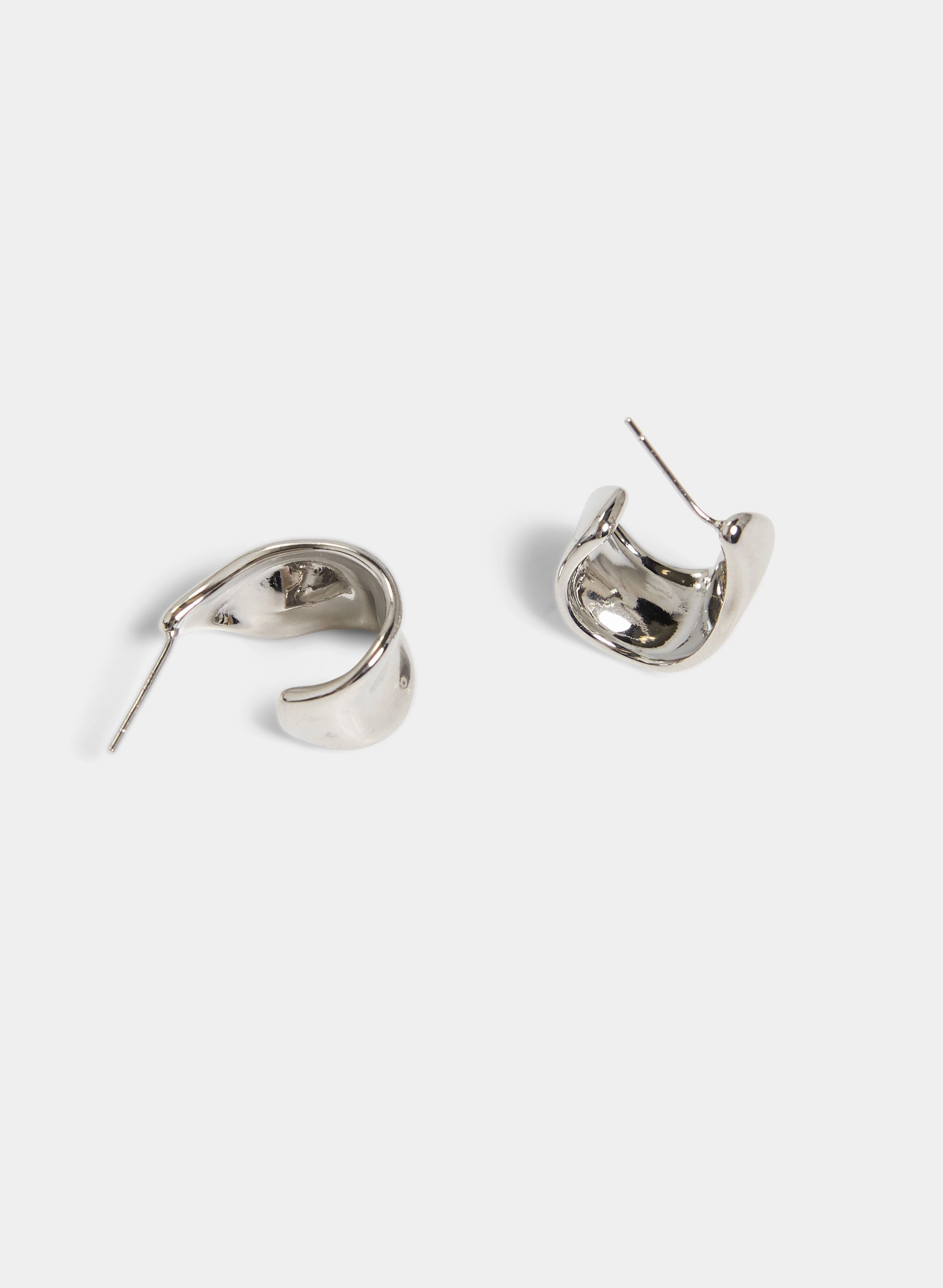 Wavy Open Hoop Earrings