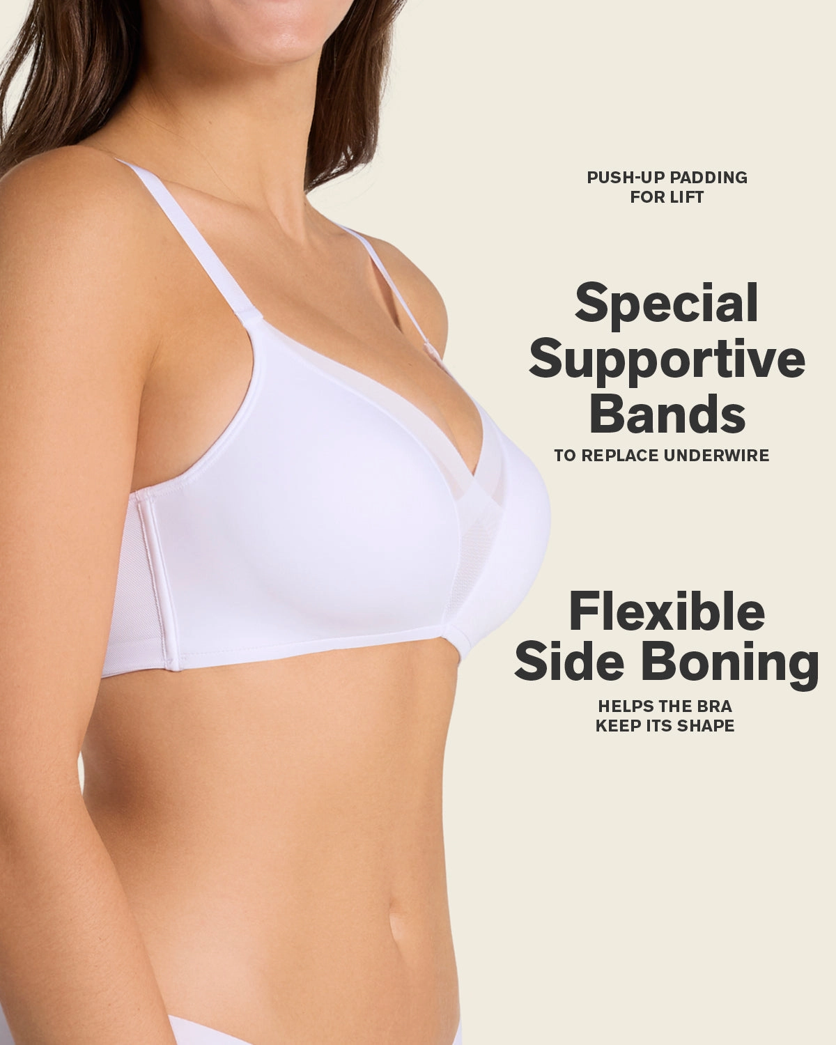 Wireless Push Up Bra