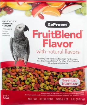ZuPreem FruitBlend Flavor Food with Natural Flavors for Parrots and Conures