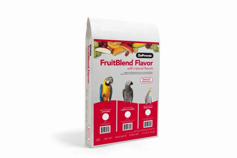 ZuPreem FruitBlend Flavor Food with Natural Flavors for Parrots and Conures