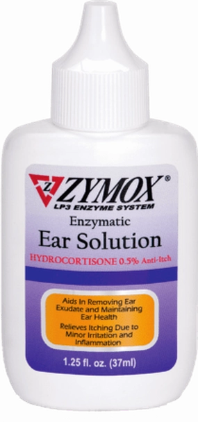Zymox Enzymatic Ear Solution With 0.5% Hydrocortisone for Dogs